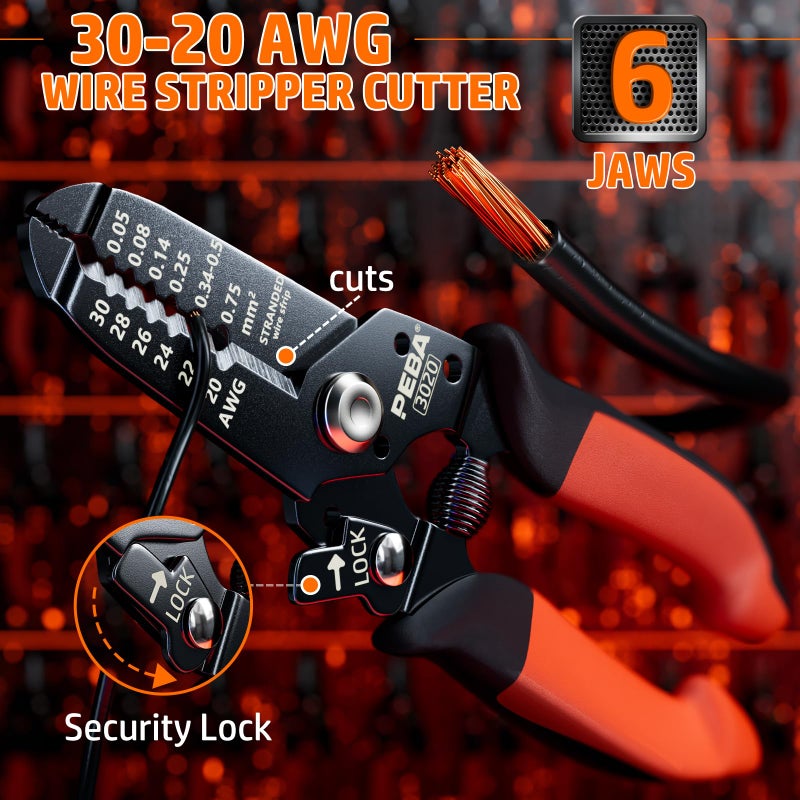 PEBA أداة تجعيد PEBA دبابيس توصيل دقيقة مع 24 نمطًا JST-SM/JST-XH/JST-PH 2.0 مم مجموعة PEBA AWG32-20 كماشة سلسلة Dupont Molex KF2510 موصلات (PXS2025) - Image 5